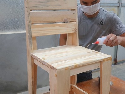 Amazing Pallet Woodworking Techniques. How To Make A Simple Chair For Beginners. Woodworking