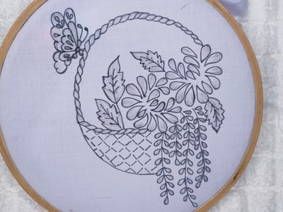 Attractive hand embroidery design for (cushion,dress,etc) l Beautiful embroidery by Embroidery Queen