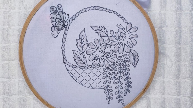 Attractive hand embroidery design for (cushion,dress,etc) l Beautiful embroidery by Embroidery Queen