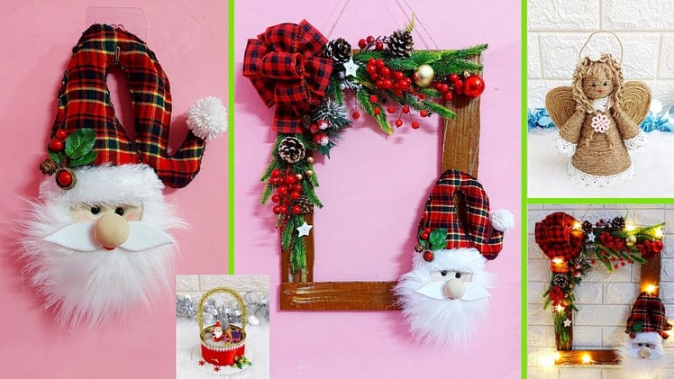 Best out of waste 4 Christmas Decoration ideas at very low Budget | DIY Christmas craft idea????96