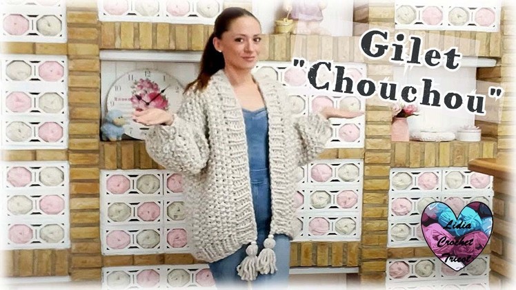 Cardigan Chouchou, tutoriel tricot by Lidia Crochet Tricot