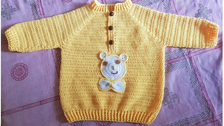 Crochet baby cardigan.sweater for boys.girls(2-3 years)