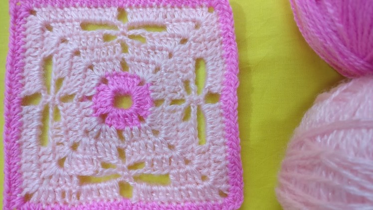 Crochet Dragonfly Square Pattern, Tutorial On Dragonfly Stitch, Very Easy, Beginner's Friendly !!