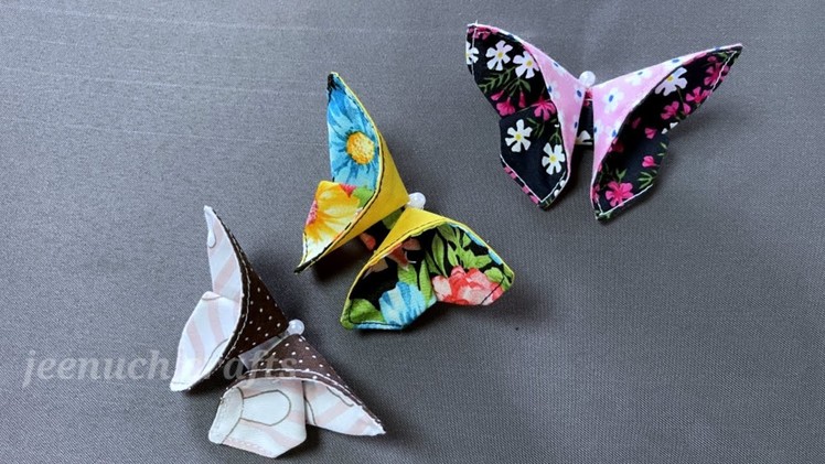 Diy Fabric Butterflies | How to Make Fabric Butterflies | Diy Fabric Origami Butterfly Tutorial