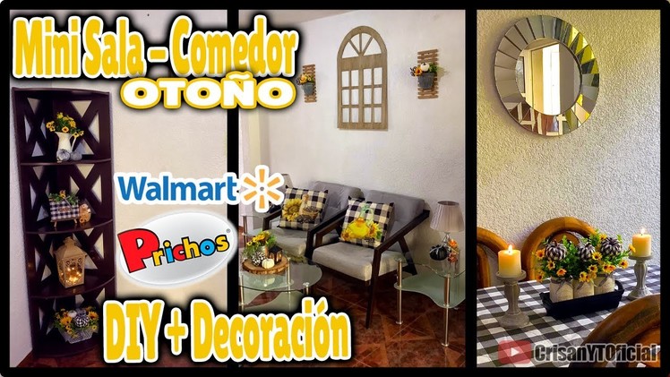 ???????? DIY + Ideas para decorar MINI SALA-COMEDOR #Prichos #Walmart para OTOÑO | Crisan Oficial