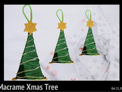 DIY: MACRAME CHRISTMAS TREE | EASY MACRAME TUTORIAL | ARBOLITOS ???? de NAVIDAD en MACRAME |Xmas craft