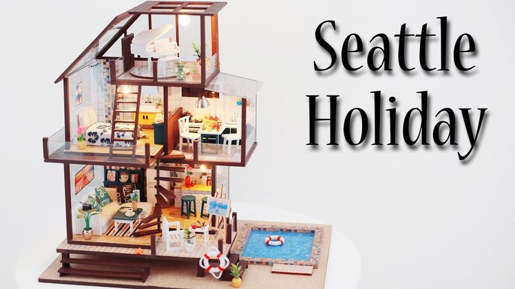 DIY Miniature Dollhouse Kit || Seattle Holiday - Miniature Land