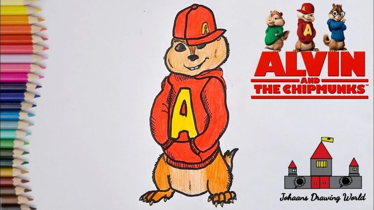 Draw Alvin from Alvin and the Chipmunks | Easy drawing for kids