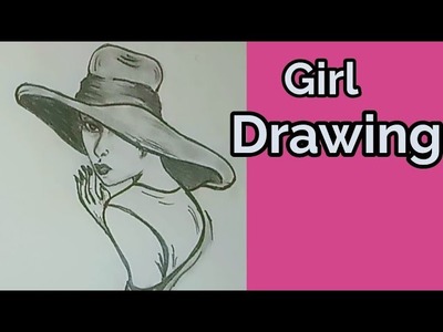 Girl Pencil drawing. Easy step by step drawing ? Cool art #shorts #satisfying #artsy #1Minutevideo