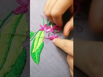 Hand Embroidery Designs by Miss Anjiara Begum on YouTube #shorts