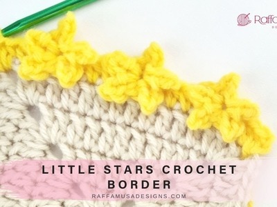 How to Crochet a Little Stars Border. Edging - RaffamusaDesigns