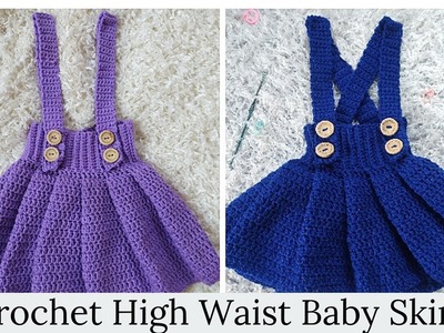 How to Crochet Simple and Cute Baby High Waist Skirt