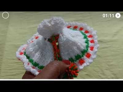 Kanhaji ki knitting woolen Dress (size 0 - 1 no) Radhey Radhey.