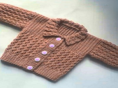 Knitting Easy Baby Cardigan - with Subtitle