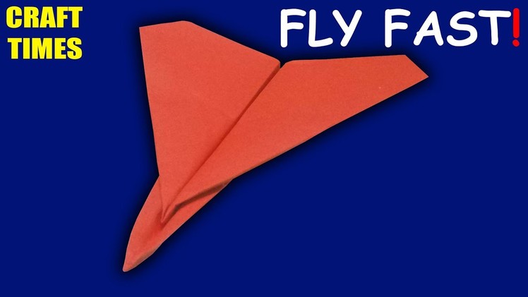 Making A Paper Plane That Flies Very Far || CRAFT TIMES