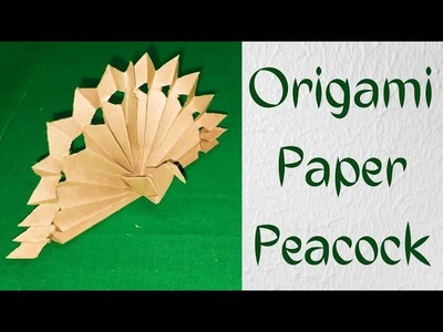 Origami Paper Peacock | Cute Paper peacock | Easy paper craft | Easy origami | #Shorts