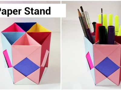 Paper Pen Stand Making || How to make Paper Pen.Pencil Stand || DIY