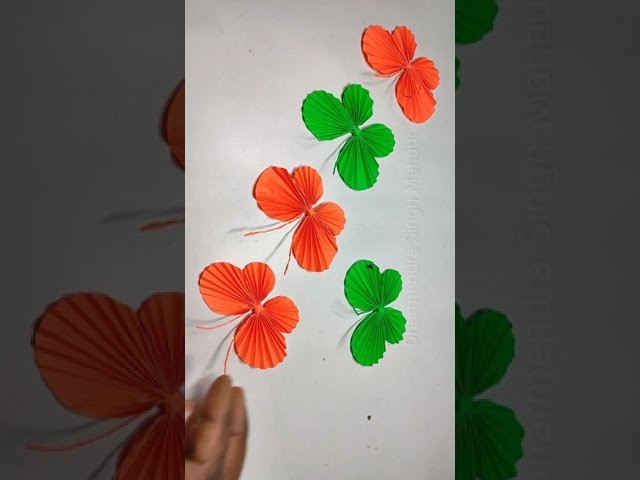 #Shorts - Beautiful Wall Hanging Craft Ideas With Paper Butterfly | Paper Butterfly | Sundar Crafts