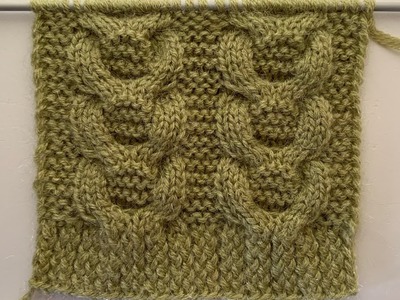 Cable Stitch.Easy Knitting Pattern