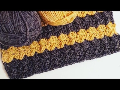 Crochet Easy Baby Blanket Pattern. One Row Repeat