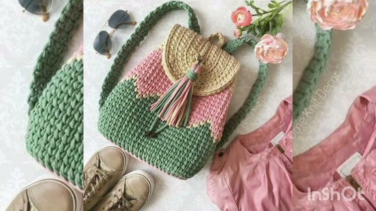 Crochet hand bags  for women.girls bag .school bag by Layllpuri arts