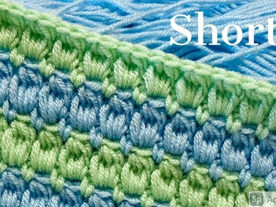 Crochet new 3D stitch 171 | #Shorts | #youtubeshorts | #stitches | #crochetshorts