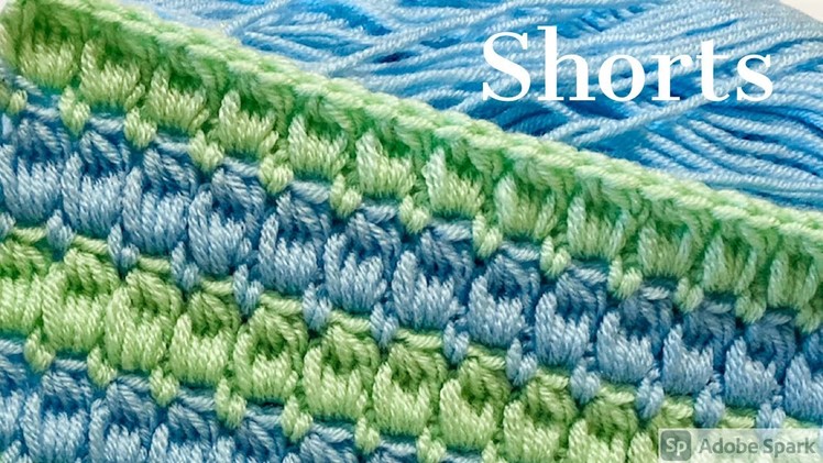 Crochet new 3D stitch 171 | #Shorts | #youtubeshorts | #stitches | #crochetshorts