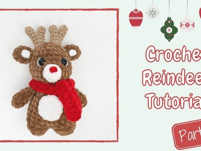 Crochet Reindeer 2021 (Tutorial Part 2) | Free Amigurumi Christmas Pattern for Beginners