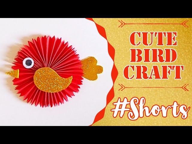 Cute Bird Craft #shorts #diy #craft #shortsvideos #youtubeshorts #youtube #tutorial #shortvideo #art