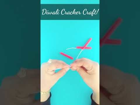 Diwali Crackers Crafts.easy paper crafts.Origami paper Diwali Crackers.DIY Diwali Crackers Crafts