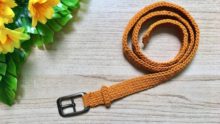 Diy How to make Belt Crochet tutorial | Crochet belt for beginner