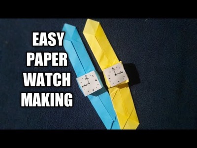 DIY paper craft | How to make paper watch easy | must try????????# miracles of isha's world#shorts