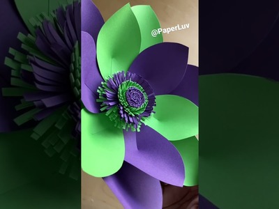 DIY Paper Flower Tutorial in 60 seconds! #Shorts