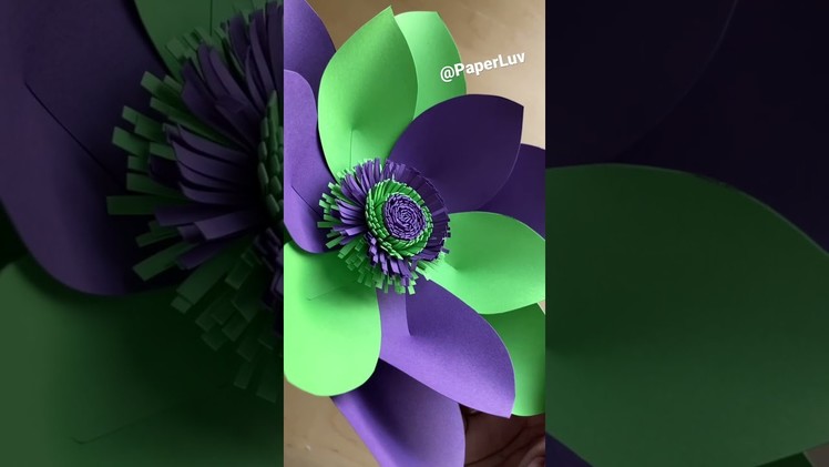 DIY Paper Flower Tutorial in 60 seconds! #Shorts