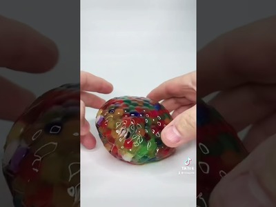 DIY …tutorial rainbow orbeez stress ball