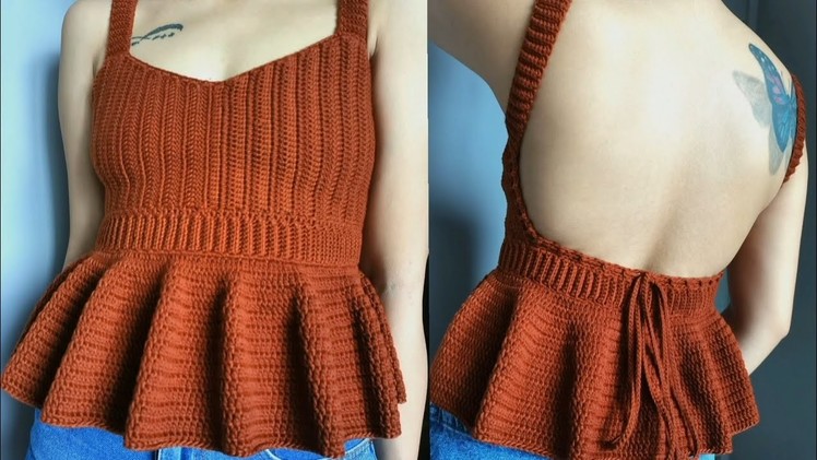 Easy crochet Lianna top tutorial | Bella Pelen