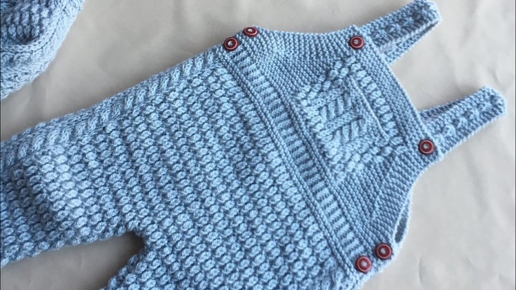 Hand Knitted Dungaree For Age 1 Year Old Baby