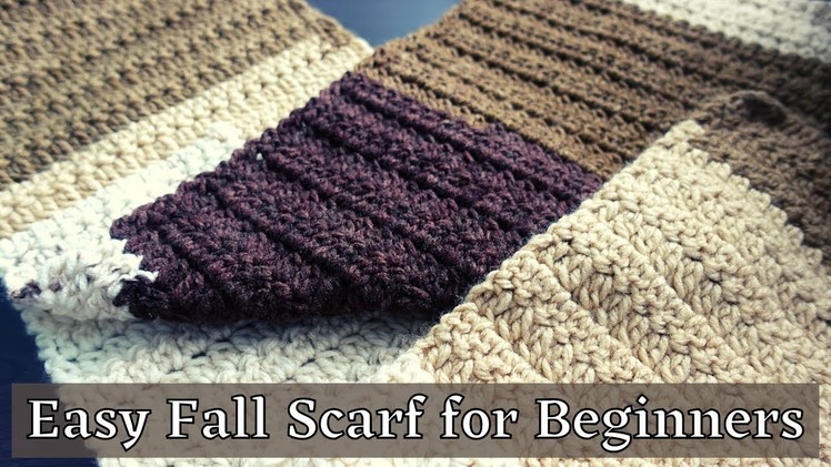 How to Crochet an Easy Fall Scarf for Beginners (by Atreyu Crochet)