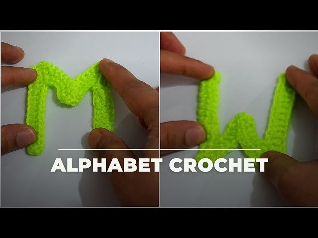 How to crochet Letter M | How to crochet letter W | Crochet Ideas