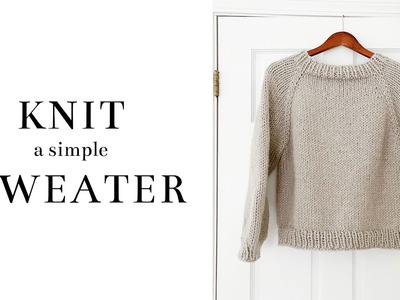 How to Knit a Simple Raglan Sweater | Free Pattern