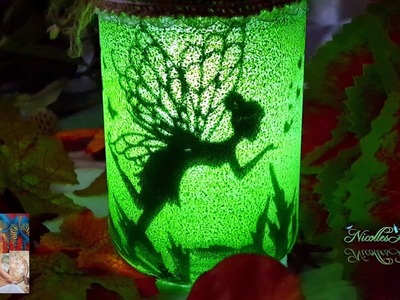 How to make a light-up fairy jar lantern fast and easy with cheap materials, short presentation