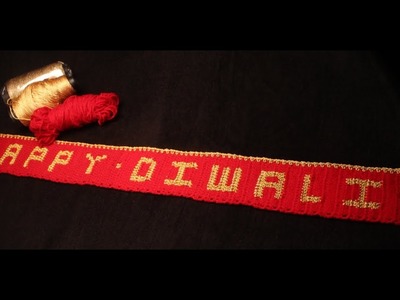 How to make Happy Diwali toran patti |crochet toran patti |diwali special toran patti|room decoridea