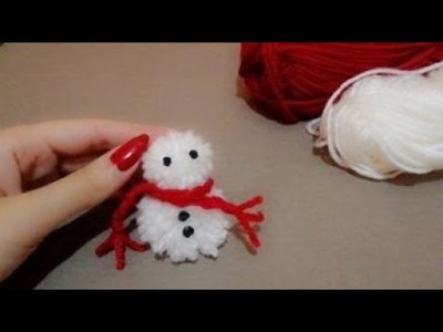 How to make Santa Claus with wool-making woolen Easy Christmas.pom pom making