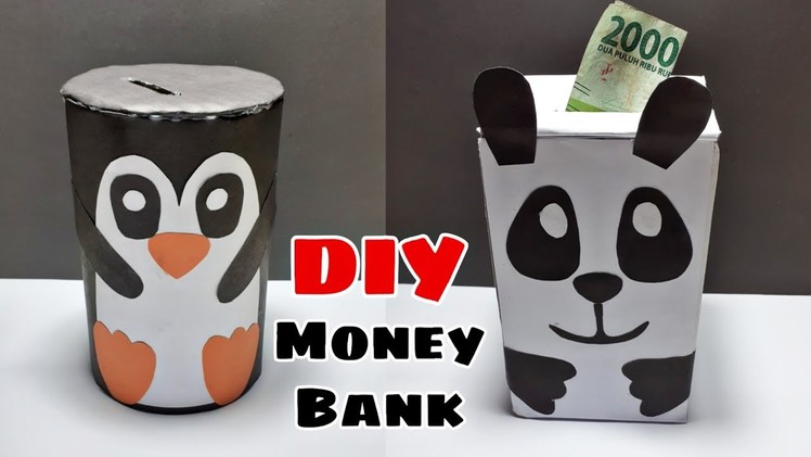Membuat Celengan Lucu dari Kardus bekas|Ide Kreatif dari Kardus bekas|DIY Money Bank with Cardboard