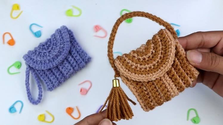 New Easy crochet mini bag Tutorial