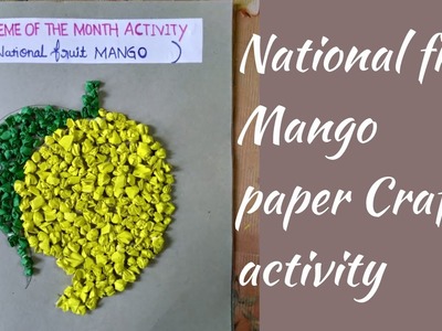 Paper Crumpling activity For mango Fruit Making Ideas  DIY Paper Crafts Reuse Tutorial Fruit Hacks