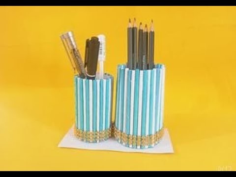 Pencil holder with paper ❤️ #shorts #viralvideo #diy #craft #papercraft