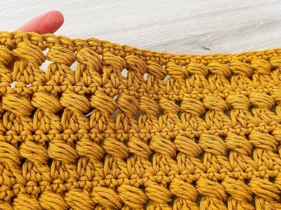 Simple Crochet Cluster Bead Stitch