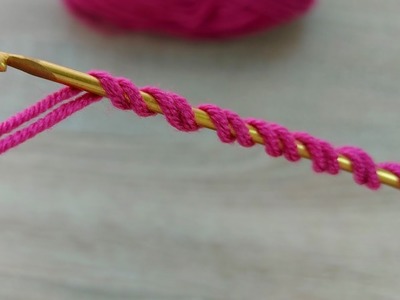 Super Very Very Easy Tunisian Crochet Knitting Model