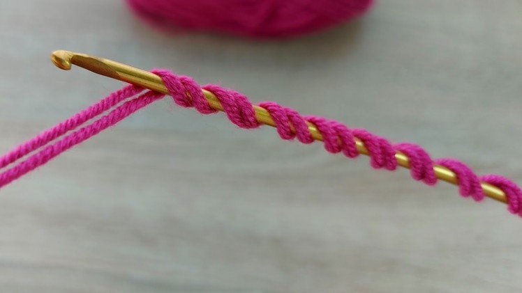 Super Very Very Easy Tunisian Crochet Knitting Model